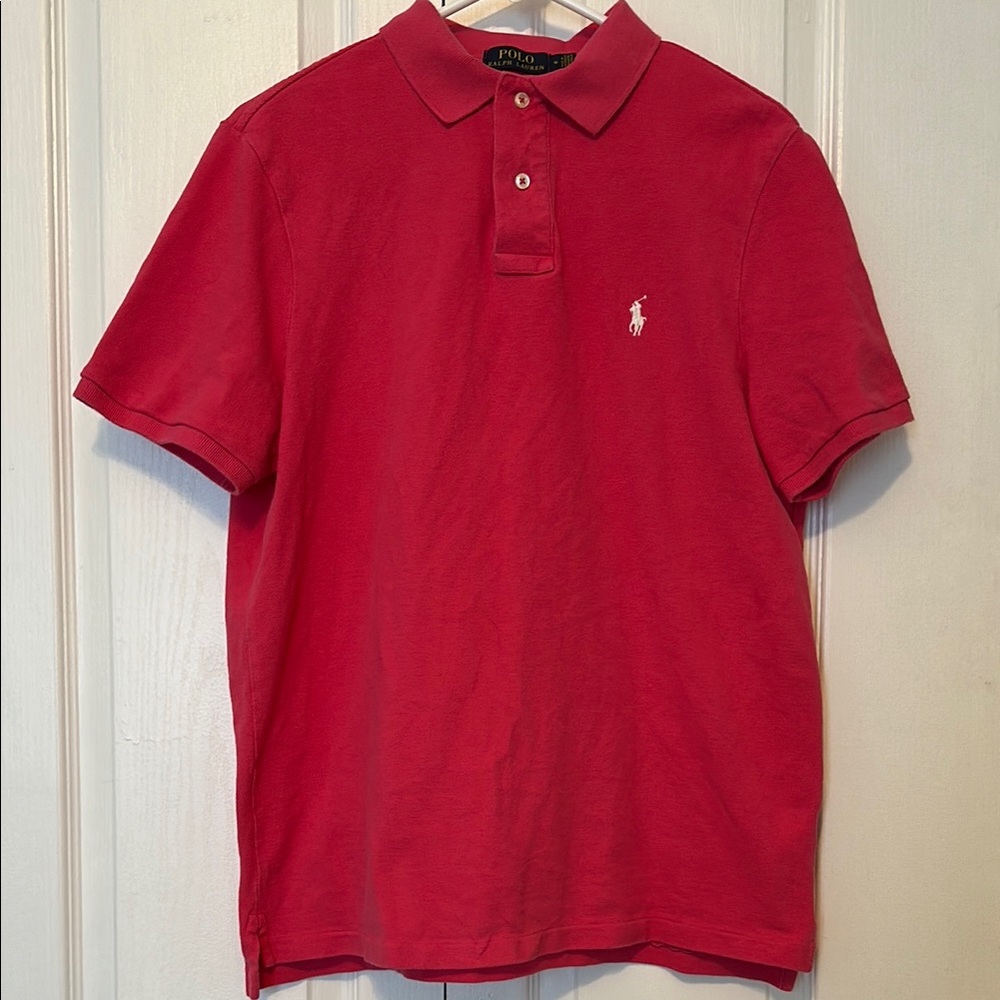 Polo by Ralph Lauren Men's Classic Hot Pink Polo Shirt
